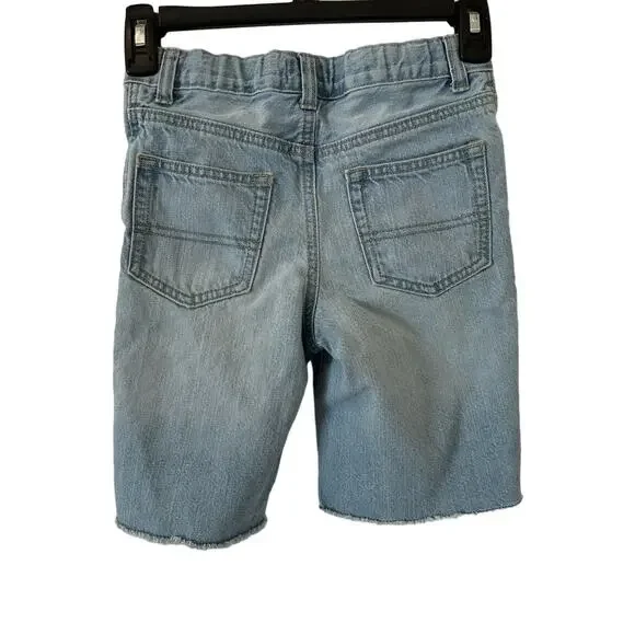 Oshkosh Boys Distressed Frayed Denim Shorts size 8 - Picture 2 of 3